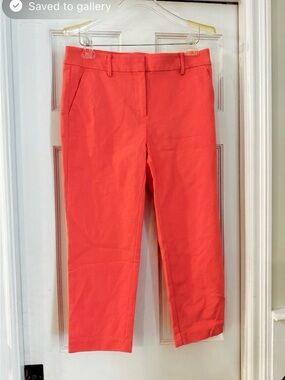 LOFT Coral Cropped Pants